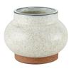 47th & Main Ceramic Decorative Vase, 3.5" Tall, Speckled White view 1