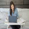 3-in-1 Premium Bathtub Caddy, Laptop Desk & Bed Tray with Extendable Arms and Adjustable Legs - Includes a Free Soap Dish, Two Spa Trays and Tablet/Wine Glass/Candle/Phone Holders - White Bamboo view 2