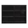 BOWERY HILL Traditional 36" Tall 6-Shelf Double Wide Wood Bookcase in Espresso view 3