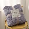 BESTORI Knitted Throw Blanket Cozy Soft Couch Bed Chair Throw Blankets All Season Boho Style Weave Blanket Purple 27.539 Inch view 1