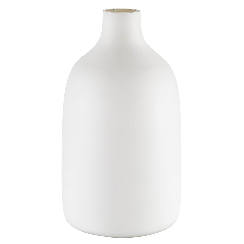 47th & Main Glass Decorative Vase, Tube, Matte White