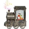 Wondise Snowman Lighted Christmas Snow Globes Musical Lantern with 6H Timer view 1