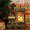 Wondise Snowman Lighted Christmas Snow Globes Musical Lantern with 6H Timer view 4