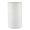 47th & Main Glass Decorative Vase, 10" Tall, Matte White Stripes view 1