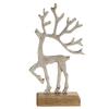 47th & Main Holiday Tabletop Decor, 8.8" Tall, Silver Reindeer view 1