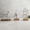 47th & Main Holiday Tabletop Decor, 8.8" Tall, Silver Reindeer view 2