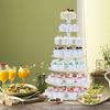 3/4/5/6 Tier Clear White Round Cup Cake Stand Acrylic Cupcake Stand Supplies Display Tower Wedding Birthday Party Decoration (4 Tiers) view 1