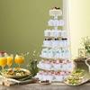 3/4/5/6 Tier Clear White Round Cup Cake Stand Acrylic Cupcake Stand Supplies Display Tower Wedding Birthday Party Decoration (4 Tiers) view 2