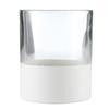 47th & Main Glass Decorative Vase, 3.5" Tall, Matte White Base view 1