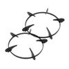 Dan&Dre Gas Stove Support Rings -2pcs Wok Support Stands for Gas Hobs and High-temperature Pan Holder Stove Iron Trivets Gas Burner Support for Pot view 1