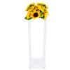 2Pcs Wedding Flower Vase Tabletop Acrylic Flower Stand Floor Vases Clear Wedding Centerpiece Stand Display Rack Aisle Decoration Pillar for Lawn Wedding Hotel Opening Ceremony Banquet Decor (60cm) view 1