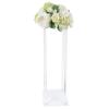 2Pcs Wedding Flower Vase Tabletop acrylic Flower Stand Floor Vases Clear Wedding Centerpiece Stand Display Rack Aisle Decoration Pillar for Lawn Wedding Hotel Opening Ceremony Banquet Decor (80cm) view 1
