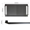COVERCOOK Griddle Pan, Cast Iron Grill Hot Plate, Rectangular Grill, 2 handles with Flat and Ridged Surface for Induction Electric Cooktop16.7 x 9.1inch view 3