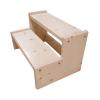 JLXJ Kids Adults Seniors Step Stool, Wooden 2 Step Small Kids Bedside Step Ladder, Non-Slip Foot Mats, for Bathroom Kitchen Bathroom (Size : 504035cm) view 1