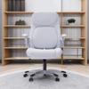 Nouhaus +Posture Ergonomic PU Leather Office Chair. Click5 Lumbar Support with FlipAdjust Armrests. Modern Executive Chair and Computer Desk Chair (White) view 2