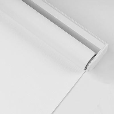 Boolegon Cordless Blackout Roller Shades,UV Protection Waterproof 100% Blackout Custom Window Blinds for Home Kitchen Bathroom Office,Easy to Install,White,43" W x 64" H