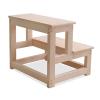 JLXJ Wooden Bed Step Stools for High Beds, Adults Toddlers Seniors 2 Step Stepping Stool, Multi-Purpose Step Ladder, Load: 150kg view 4