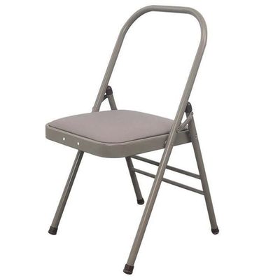 Mobkid Professional Auxiliary Chair Bold Thicken Open Shoulder Professional Training Folding Stool Easy to Fold and Store Training Chair (Color : Gray, Size : 40.540.582.5cm)