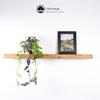 Chill House Flat Chunky Rustic Floating Shelf 6x1.5, Walnut, 20in view 4