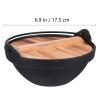 Cabilock Single Person Cast Camping Kettle Cooking Pot Lid Lightweight Backpacking Cookware Set view 2