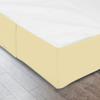 600 Thread Count 100% Cotton 1PC Tailored Pleated Bed Skirt Dust Ruffle Bed Skirt Never Lift Your Mattress Classic 18Drop Length Pleated Styling,Ivory/Split Cal-King view 4