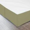 600 Thread Count 100% Cotton 1PC Tailored Pleated Bed Skirt Dust Ruffle Bed Skirt Never Lift Your Mattress Classic 18Drop Length Pleated Styling,Olive/Split Cal-King view 4