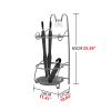 Umbrella Rack Hua Modern Creative Umbrella Stand, Metal Umbrella Storage Rack with Tray, Umbrella/Cane Storage at The Entrance of The Home Hotel Office, Gold, Black (Color : Gold) view 4
