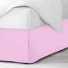 600 Thread Count 100% Cotton 1PC Tailored Pleated Bed Skirt Dust Ruffle Bed Skirt Never Lift Your Mattress Classic 18Drop Length Pleated Styling,Lilac/Split King view 2