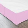 600 Thread Count 100% Cotton 1PC Tailored Pleated Bed Skirt Dust Ruffle Bed Skirt Never Lift Your Mattress Classic 18Drop Length Pleated Styling,Lilac/Split King view 4
