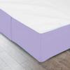 600 Thread Count 100% Cotton 1PC Tailored Pleated Bed Skirt Dust Ruffle Bed Skirt Never Lift Your Mattress Classic 18Drop Length Pleated Styling,Lavender/Split Cal-King view 4