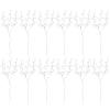 FAVOMOTO 50 Stems 17cm Artificial Bouquets with Acrylic Bead Drops Crystal Stem for Wedding and DIY Crafts - White Floral Picks view 1