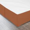 600 Thread Count 100% Cotton 1PC Tailored Pleated Bed Skirt Dust Ruffle Bed Skirt Never Lift Your Mattress Classic 18Drop Length Pleated Styling,Rust/Split Queen view 4