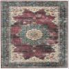 Linon Home Decor Products The Anywhere Washable Rug Carver Ivory & Burgundy 3' X 5' Accent Rug view 1