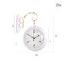 KJLY Double-Sided Wall Clock, 360-Degree Rotation Creative Fashion Wall ClockQuartz Movement Means The Clock is Very Accurate (Color : White) view 2