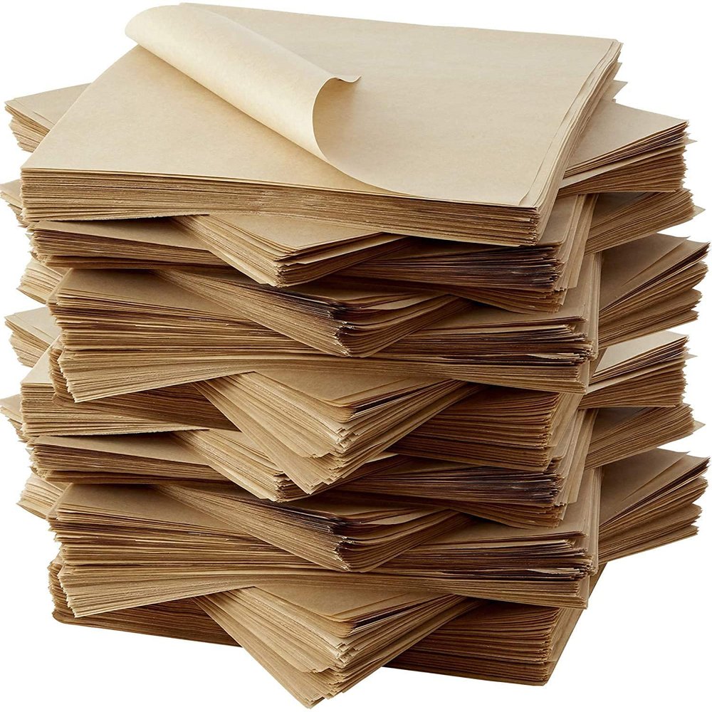 12" x 12" Deli Wrap 2000 Sheets -Kraft Food Wrapping Parchment Paper Sheets for Picnic, Festival, Fair or BBQ -Tray, Basket or Boat Liner -Quality Bulk Restaurant Supply