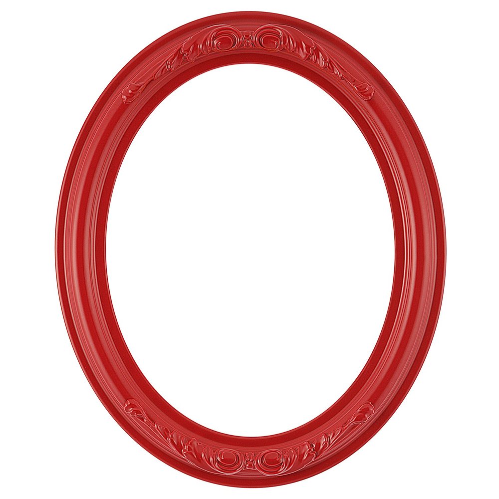 ArtToFrames 30x36 Inch 461 Oval Frame Holiday Red Comes with Oval Acrylic Std, Oval Frame Back and Wall Hanging Hardware (461A3036HR)