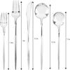 Elegant Novelty Silver Salad Plastic Forks (384) view 2