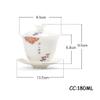 180ml Hand Painted Ceramic Cover Bowl Tea Cup Gaiwan Kung Fu Tea Set Decoration view 2