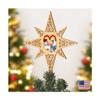 Merry Kissmas Wooden Tree Topper by Jamie Mills Price view 1