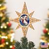 Merry Kissmas Wooden Tree Topper by Jamie Mills Price view 4