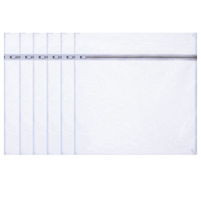 6PCS Laundry Bag Mesh Laundry Bag, Durable Mesh Laundry Bag with Zip Closure, Reusable Durable Washing Machine Bag for Blouse, Hosiery, Stocking, Underwear, Bra Lingerie, Lingerie Baby Clothes 5060CM