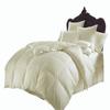 Soft 1000 TC Goose Down Alternative Egyptian Cotton Comforter Set (Comforter + 2 Pillow Cases) 400 GSM King Ivory 90'' x 104'' view 1