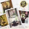 HSINYA Tabletop Water Fountains - Indoor Waterfall with Mist LED - Japanese Indoor Water Fountains for Meditation - Includes Backflow Incense and Fake Plants - Feng Shui Decor for Good Luck and Wealth view 3