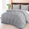 Soft 1000 TC Goose Down Alternative Egyptian Cotton Comforter Set (Comforter + 2 Pillow Cases) 400 GSM Twin XL Silver Gray 68'' x 90'' view 2