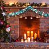 6 FEET Christmas Ball Garland Ornaments Shatterproof Xmas Hanging Balls Decorations for Home Indoor Outdoor Mantel Holiday Party Wedding Tree - Lake Blue and Silver view 3