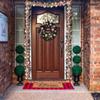6 FEET Christmas Ball Garland Ornaments Shatterproof Xmas Hanging Balls Decorations for Home Indoor Outdoor Mantel Holiday Party Wedding Tree - Champagne Gold and Pink view 2