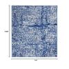 HomeRoots Ivory Navy 100% Polypropylene 6 x 9 Ivory and Navy Abstract Grids Area Rug view 2