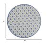 HomeRoots Blue/Grey 100% Polypropylene 5 Round Blue and Gray Indoor Outdoor Area Rug view 3
