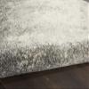 HomeRoots Charcoal/Ivory 100% Polypropylene 5 x 7 Charcoal and Ivory Abstract Area Rug view 4
