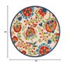HomeRoots Multicolor 100% Polypropylene 4 Round Mediterra Indoor Outdoor Area Rug view 3